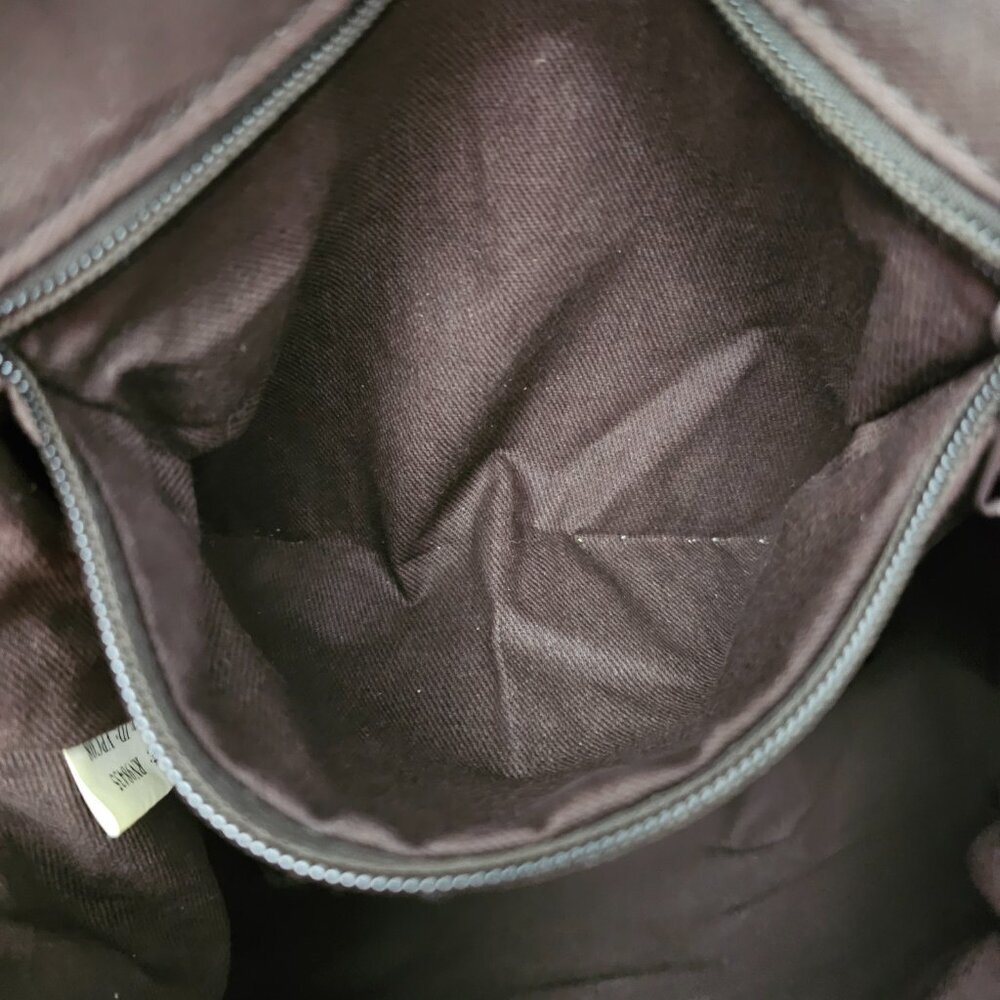 Marlboro Vintage Leather Drawstring Boho Unlimited Promo Large Brown Backpack - Picture 3 of 14